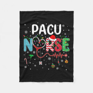 Vrolijk Kerstverpleegkundige Fun Pacu Nurse Christ Fleece Deken