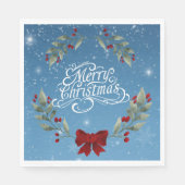 Vrolijk kerstvers servet (Voorkant)