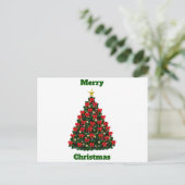 Vrolijk kerstversierd Briefkaart (Staand voorkant)