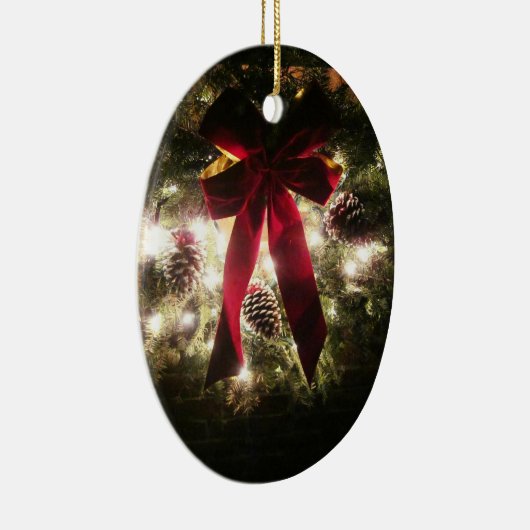 Vrolijk kerstversiering 1 keramisch ornament (Rechts)