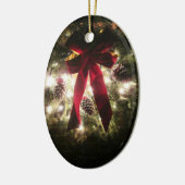 Vrolijk kerstversiering 1 keramisch ornament (Links)