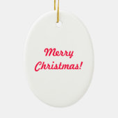 Vrolijk kerstversiering 1 keramisch ornament (Achterkant)