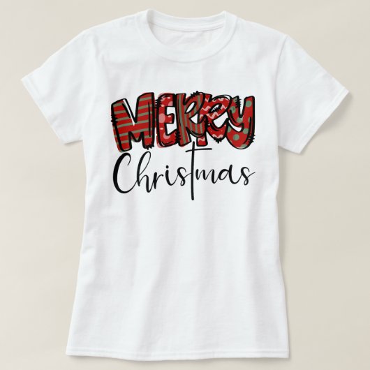 Vrolijk kerstvibes Mama Christelijk kruis Vrouwen T-shirt (Design voorkant)