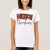 Vrolijk kerstvibes Mama Christelijk kruis Vrouwen T-shirt (Voorkant)