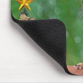 Vrolijk kerstvierkant Gezegde Ho Ho Ho! Muismat (Hoek)