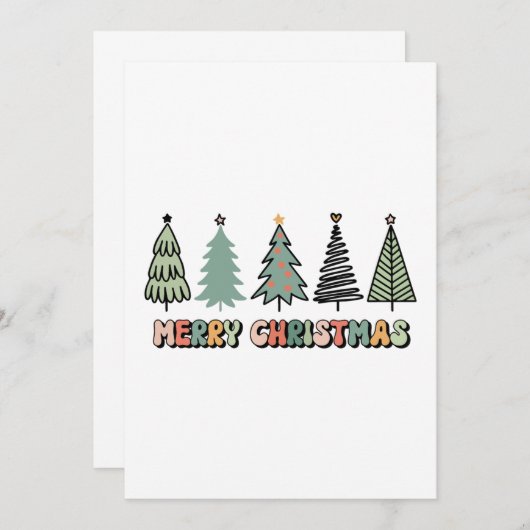 Vrolijk kerstvirustoertijd bedankkaart (Voorkant / Achterkant)