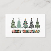 Vrolijk kerstvirustoertijd visitekaartje (Achterkant)