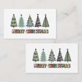 Vrolijk kerstvirustoertijd visitekaartje (Voorkant / Achterkant)