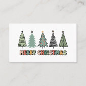 Vrolijk kerstvirustoertijd visitekaartje (Voorkant)