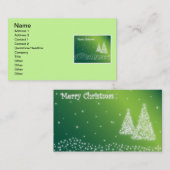 Vrolijk kerstVisitekaartje Visitekaartje (Voorkant / Achterkant)
