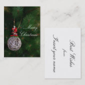 Vrolijk kerstVisitekaartje Visitekaartje (Voorkant / Achterkant)