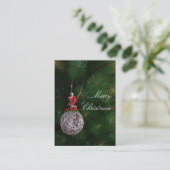 Vrolijk kerstVisitekaartje Visitekaartje (Staand voorkant)