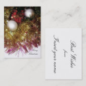 Vrolijk kerstVisitekaartje Visitekaartje (Voorkant / Achterkant)