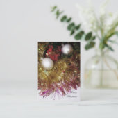 Vrolijk kerstVisitekaartje Visitekaartje (Staand voorkant)