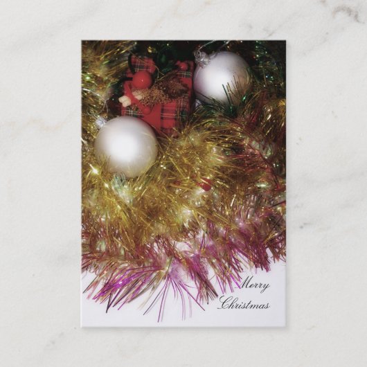 Vrolijk kerstVisitekaartje Visitekaartje (Voorkant)