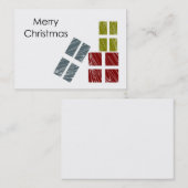 Vrolijk kerstVisitekaartje Visitekaartje (Voorkant / Achterkant)