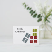 Vrolijk kerstVisitekaartje Visitekaartje (Staand voorkant)