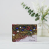 Vrolijk kerstVisitekaartje Visitekaartje (Staand voorkant)