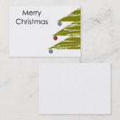 Vrolijk kerstVisitekaartje Visitekaartje (Voorkant / Achterkant)