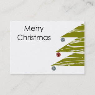 Vrolijk kerstVisitekaartje Visitekaartje