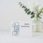 Vrolijk kerstVisitekaartje Visitekaartje (Staand voorkant)