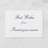 Vrolijk kerstVisitekaartje Visitekaartje (Achterkant)