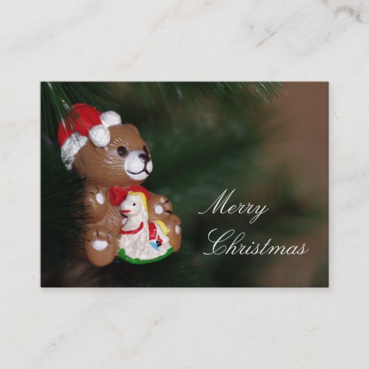 Vrolijk kerstVisitekaartje Visitekaartje (Voorkant)