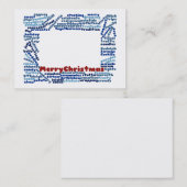 Vrolijk kerstVisitekaartje Visitekaartje (Voorkant / Achterkant)
