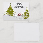 Vrolijk kerstVisitekaartje Visitekaartje (Voorkant / Achterkant)