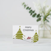 Vrolijk kerstVisitekaartje Visitekaartje (Staand voorkant)