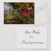 Vrolijk kerstVisitekaartje Visitekaartje (Voorkant / Achterkant)