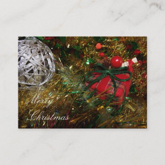 Vrolijk kerstVisitekaartje Visitekaartje (Voorkant)