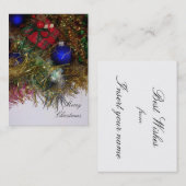 Vrolijk kerstVisitekaartje Visitekaartje (Voorkant / Achterkant)