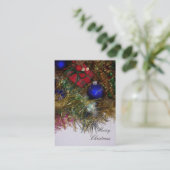 Vrolijk kerstVisitekaartje Visitekaartje (Staand voorkant)