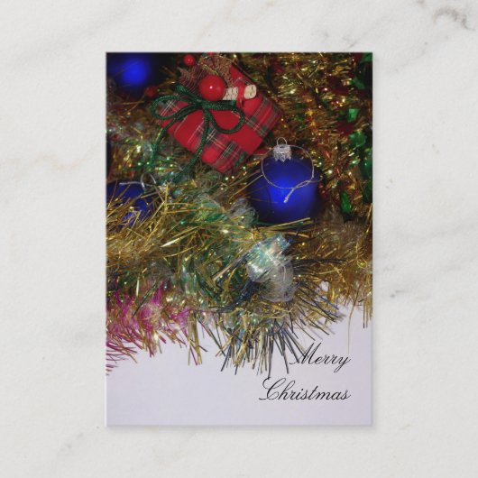 Vrolijk kerstVisitekaartje Visitekaartje (Voorkant)