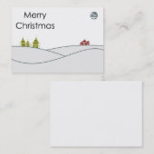 Vrolijk kerstVisitekaartje Visitekaartje (Voorkant / Achterkant)