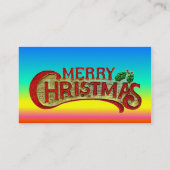 Vrolijk kerstVisitekaartje Visitekaartje (Achterkant)