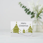 Vrolijk kerstVisitekaartje Visitekaartje (Staand voorkant)