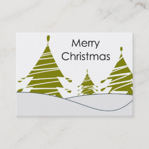 Vrolijk kerstVisitekaartje Visitekaartje