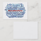 Vrolijk kerstVisitekaartje Visitekaartje (Voorkant / Achterkant)