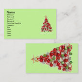 Vrolijk kerstVisitekaartje Visitekaartje (Voorkant / Achterkant)