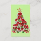 Vrolijk kerstVisitekaartje Visitekaartje (Achterkant)