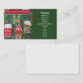 Vrolijk kerstVisitekaartje Visitekaartje (Voorkant / Achterkant)