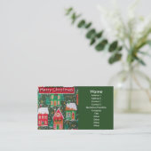 Vrolijk kerstVisitekaartje Visitekaartje (Staand voorkant)