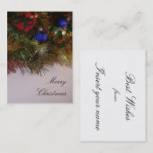 Vrolijk kerstVisitekaartje Visitekaartje (Voorkant / Achterkant)