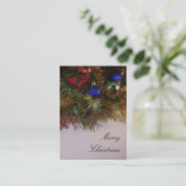 Vrolijk kerstVisitekaartje Visitekaartje (Staand voorkant)