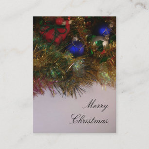 Vrolijk kerstVisitekaartje Visitekaartje