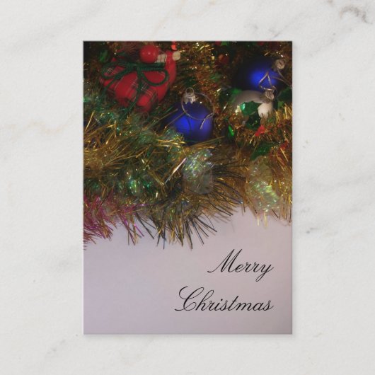 Vrolijk kerstVisitekaartje Visitekaartje (Voorkant)