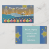 Vrolijk kerstVisitekaartje Visitekaartje (Voorkant / Achterkant)