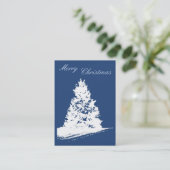 Vrolijk kerstVisitekaartje Visitekaartje (Staand voorkant)